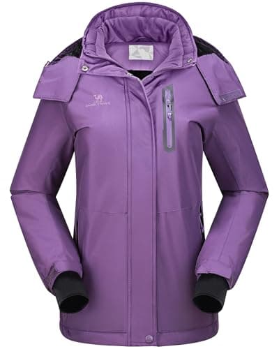 CAMEL CROWN Women's Waterproof Winter Ski Jacket Hooded
