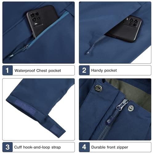 CAMEL CROWN Women's Waterproof Winter Ski Jacket Hooded Fleece Snowboarding Coat