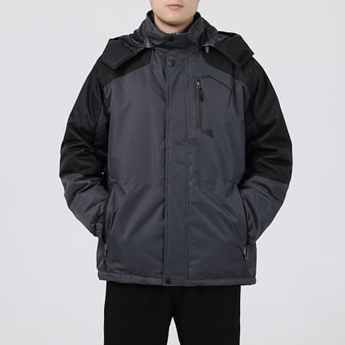 CorBuyit Men's Waterproof Ski & Snowboard Jacket with Fleece Lining