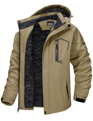 TACVASEN Men's Winter Insulated Snowboard Jacket with Hood