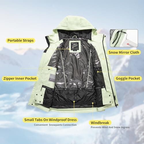 Men's & Women's Waterproof Insulated Ski Jacket Winter Snowboard Coat