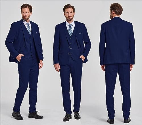 Slim Fit 3 Piece Suit Set for Men