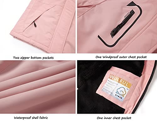 Warm Waterproof Ski Jacket for Girls