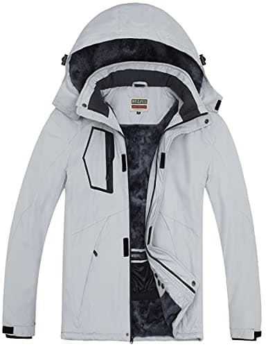 WULFUL Men's Warm Waterproof Ski Jacket