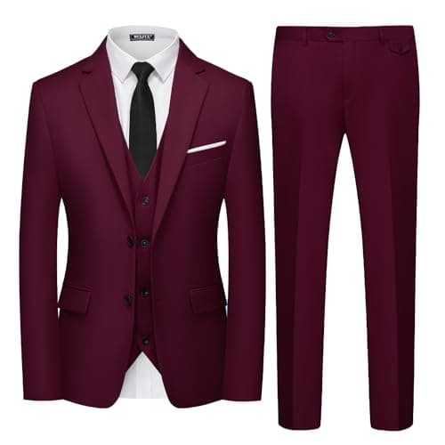Men's 3 Piece Slim Fit Suit Set