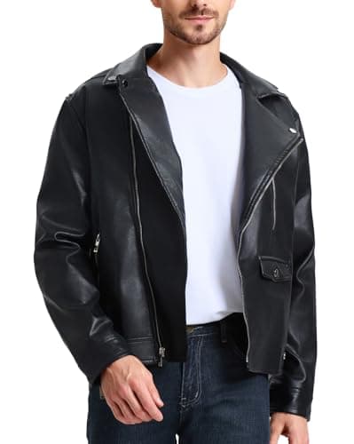 Men's Leather Bomber Jacket