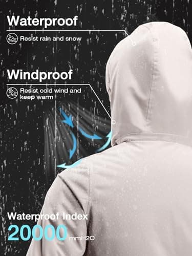 CAMEL Men's 3 in 1 Winter Waterproof Ski Jacket