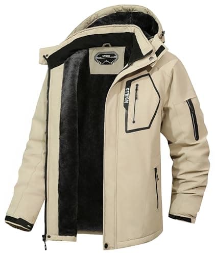UTWGN Men's Winter Waterproof Ski Jacket Warm Snowboarding Coat