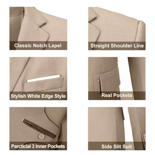 Men's Slim Fit 3-Piece Suit Set for Wedding and Business