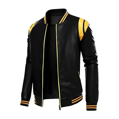 Chuida Mens Lightweight Leather Jacket for Motorcycle Riding and Casual Wear
| Chuida Mens Stand Collar Faux Leather Bomber Jacket Perfect for Summer and Fall
| Chuida Mens Lightweight Leather Jacket - Stylish Stand Collar Design for Motorcyclists