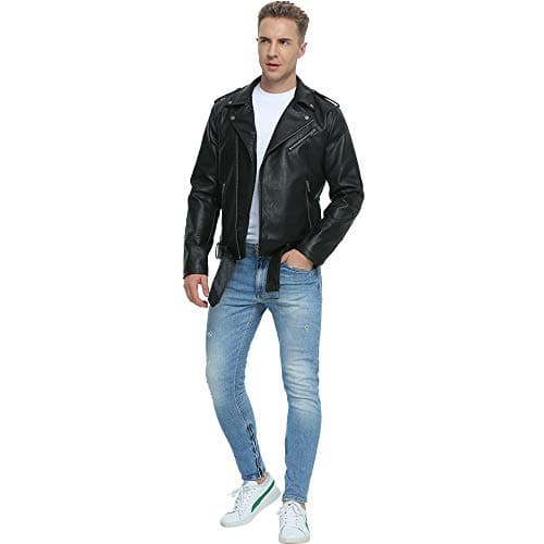 Stylish Fahsyee Leather Bomber Jacket for Men