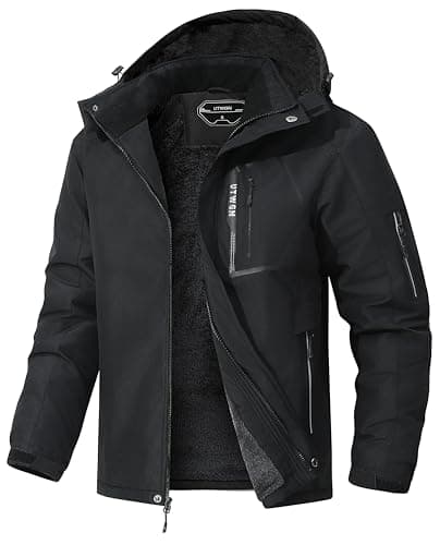 UTWGN Men's Winter Waterproof Ski Jacket Warm Snowboarding Coat