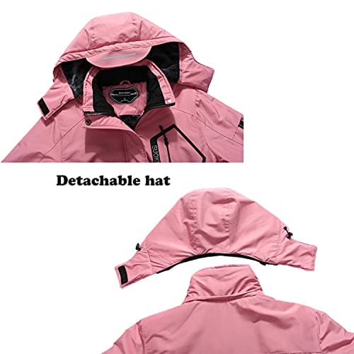 SUOKENI Women's Waterproof Warm Winter Ski Jacket with Hood