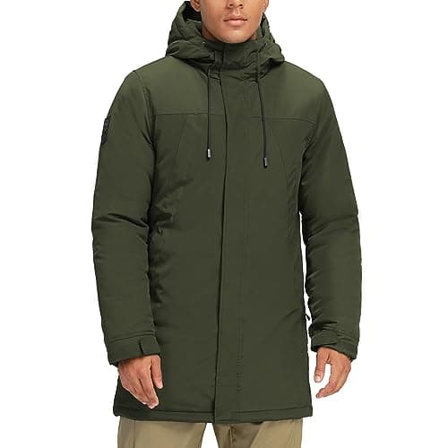 CAMELSPORTS Men's Warm Winter Quilted Puffer Hoodie Jacket