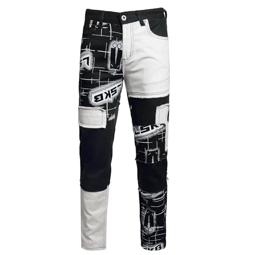 Slim Fit Men's Ripped Stretch Jeans