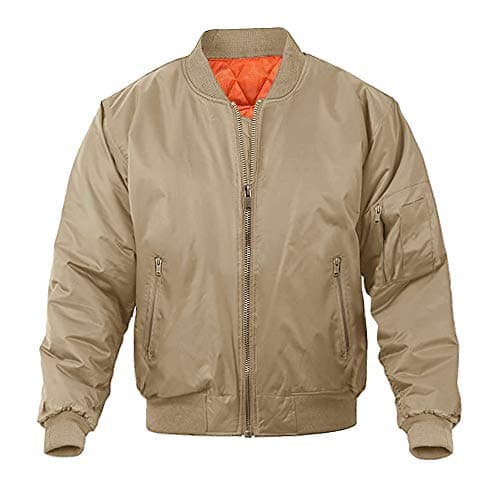 MAGNIVIT Men's Casual Bomber Jacket for Fall and Winter
