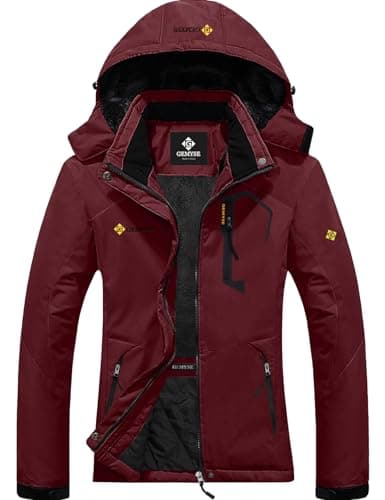 GEMYSE Women's Waterproof Winter Ski Jacket with Hood