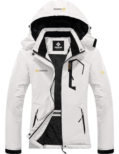 GEMYSE Women's Waterproof Winter Ski Jacket with Hood