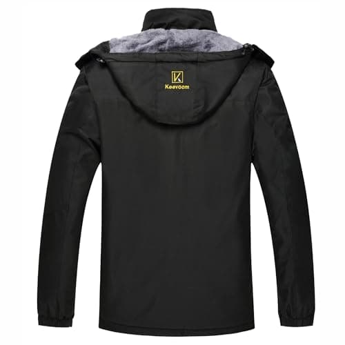 Keevoom Men's Waterproof Snow Jacket: Warm, Windproof, and Hooded for Skiing and Snowboarding