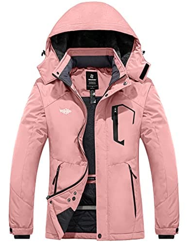 wantdo Women's Waterproof Winter Ski Jacket Mountain Rain Coat