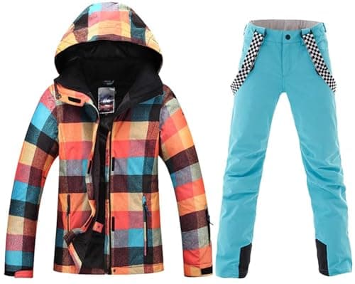 HOTIAN Women's Windproof Snow Jacket & Pants Set