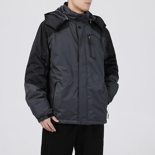 CorBuyit Men's Waterproof Ski & Snowboard Jacket with Fleece Lining