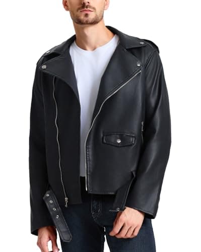 Men's Leather Bomber Jacket