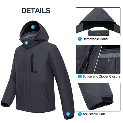 Golden Camel Men's Winter Windproof Snow Parka Jacket
