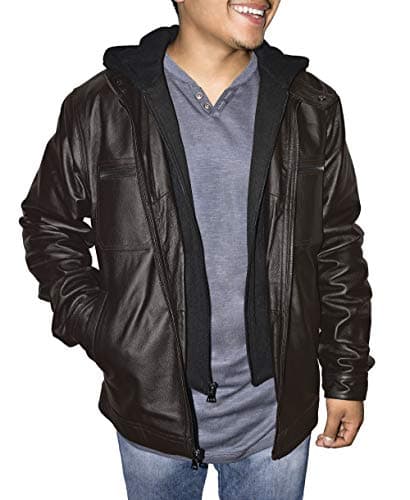 Men's Genuine Leather Racing Motorcycle Jacket