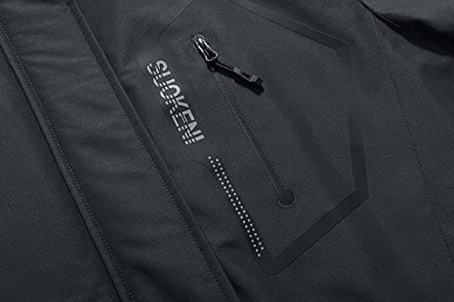 SUOKENI Women's Warm Waterproof Snow Coat with Hood Ski Jacket