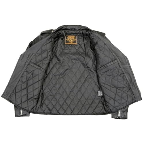 Milwaukee The Legend Classic Black Premium Leather Motorcycle Jacket