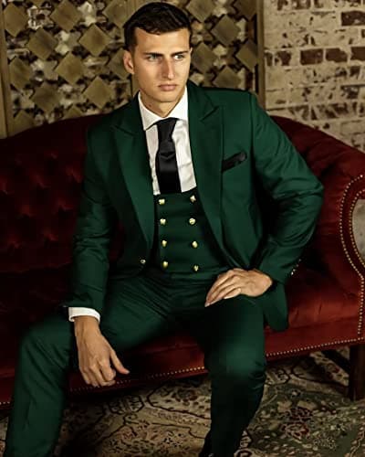 Wangyue 3-Piece Slim Fit Suits for Men
