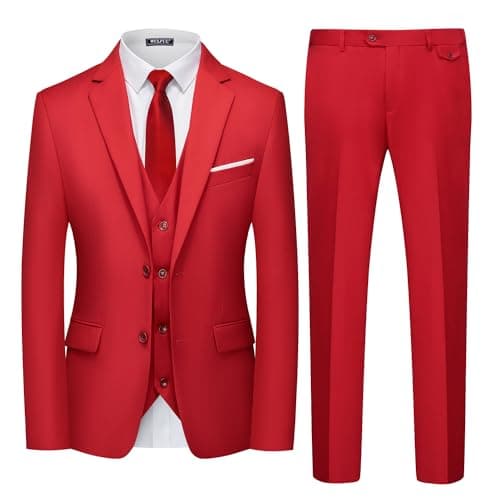 Men's 3 Piece Slim Fit Suit Set