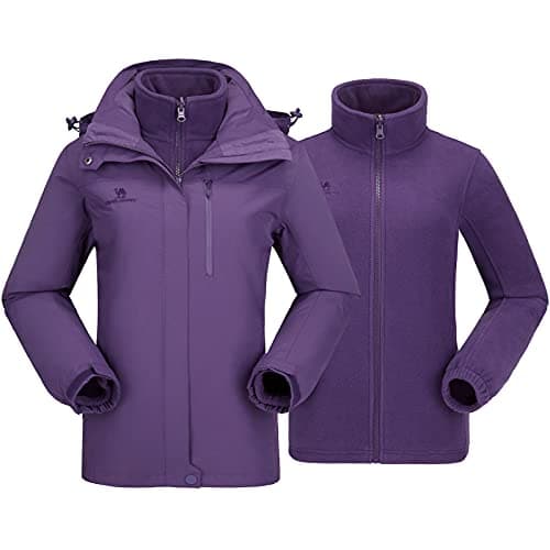 CAMEL CROWN Women's Waterproof 3-in-1 Winter Ski Jacket
