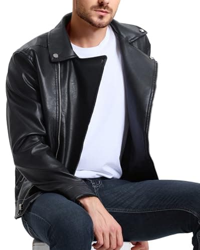 Men's Leather Bomber Jacket
