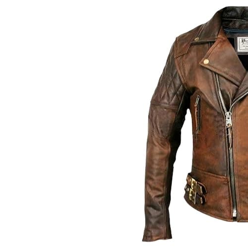 Classic Lambskin Men’s Leather Biker Jacket - Cafe Racer Style