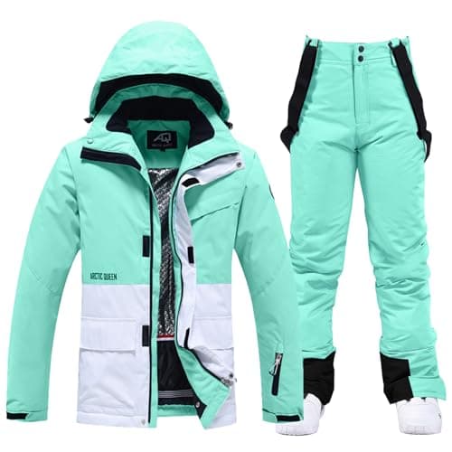 WOWULOVELY Women's Winter Ski Suit with Insulated Snowboarding Jacket and Pants