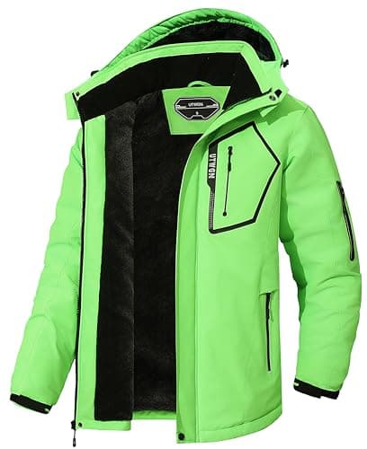 UTWGN Men's Winter Waterproof Ski Jacket Warm Snowboarding Coat