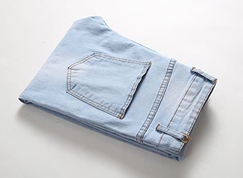 Leward Men's Blue Skinny Jeans Slim Fit Denim Pants