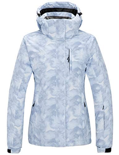 wantdo Women's Waterproof Ski Jacket Windproof Warm Winter Snow Coat