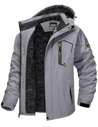 TACVASEN Men's Winter Insulated Snowboard Jacket with Hood