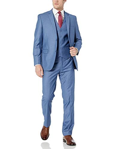 Adam Baker Men's Classic Fit 3-Piece Vested Suit Set