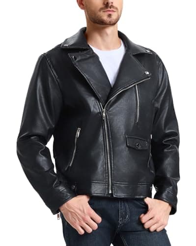 Men's Leather Bomber Jacket