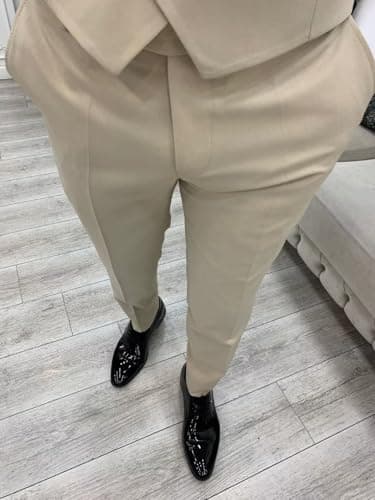SPTALLFITJSV Mens Slim Fit Double Breasted Tuxedo Suit for Wedding Prom Dinner