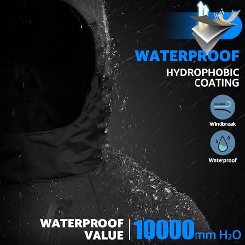 CAMELSPORTS Women's Waterproof Snow Ski Fleece Coat Winter Windproof Insulated Jacket Hooded