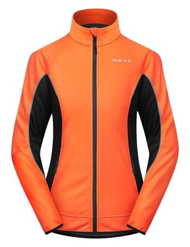 INBIKE Women's Reflective Thermal Fleece Jacket for Cold Weather Cycling