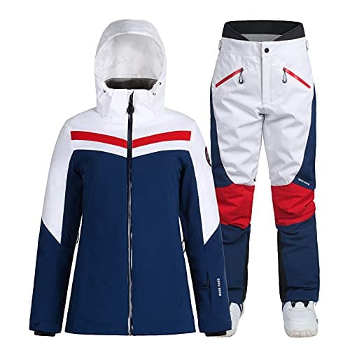 IMPHUT Women's Ski Jacket & Pants Snowsuit Insulated Warm Waterproof Windproof