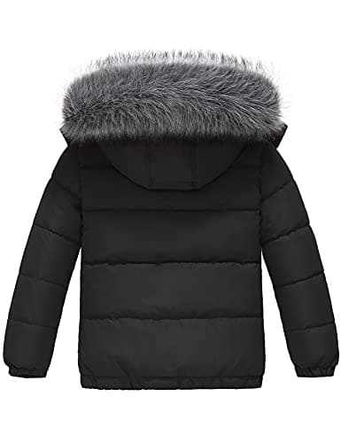 Wantdo Boys' Winter Waterproof Puffer Coat - Warm Fleece Jacket
