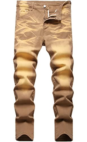 FREDD MARSHALL Men's Skinny Straight Leg Stretch Jeans Pants