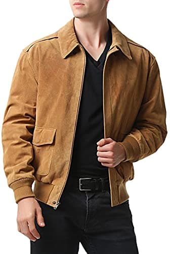 Landing Leathers Men's Big & Tall Air Force A-2 Leather Flight Jacket